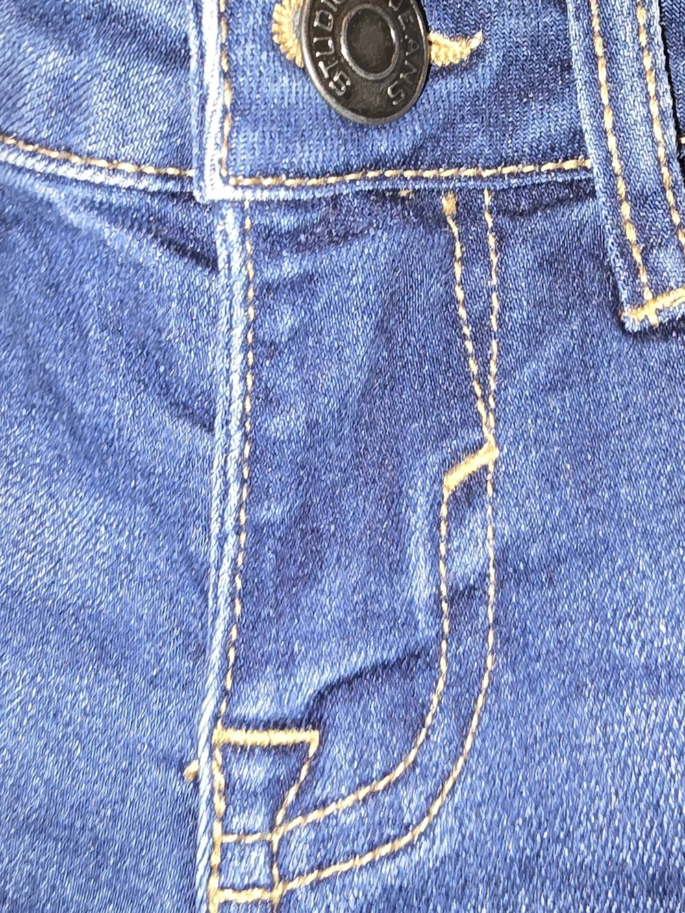 Studio V by Vigoss girls' denim Bermuda shorts.